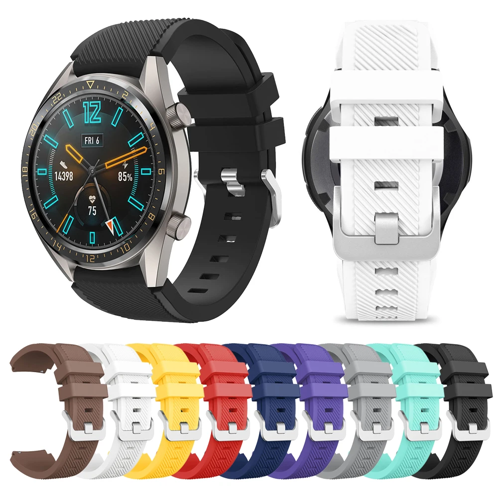 22 мм силиконовый смарт браслет для Samsung Gear S3 Frontier ремешок Браслет Galaxy Watch 46 huawei watch