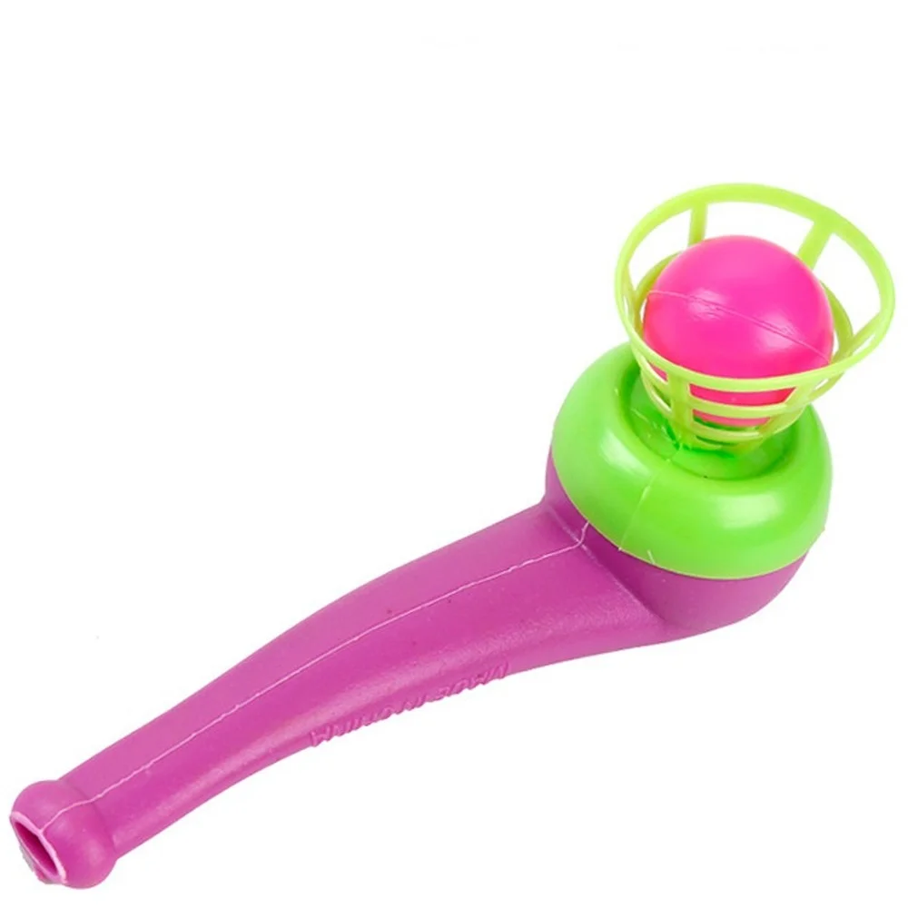 2Pcs Plastic Blow Pipe Blowing Ball Toys Kids Outdoor Games Board Game Balance Training Learning Toys for Children Family Games