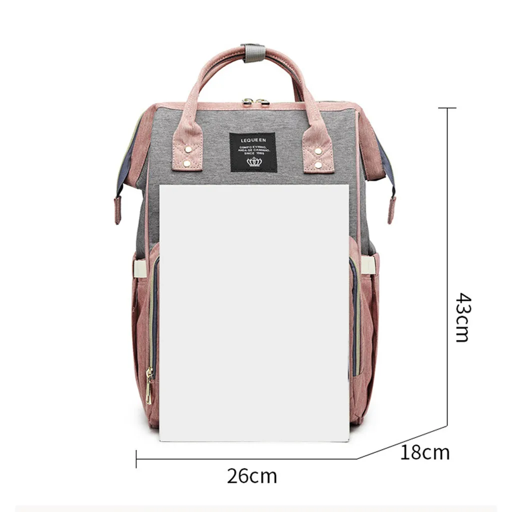 Сумка-рюкзак для подгузников, Большая вместительная сумка для мамы и ребенка, многофункциональная Водонепроницаемая уличная дорожная сумка для подгузников для ухода за ребенком#3