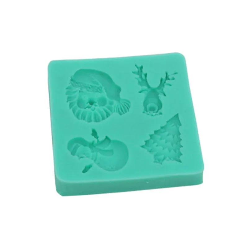 Рождественская елка Снеговик силиконовая форма для выпечки в форме цветка