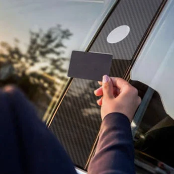 

Carbon Stickers Fiber Door Window Film For Tesla Model 3 17-19 Practical