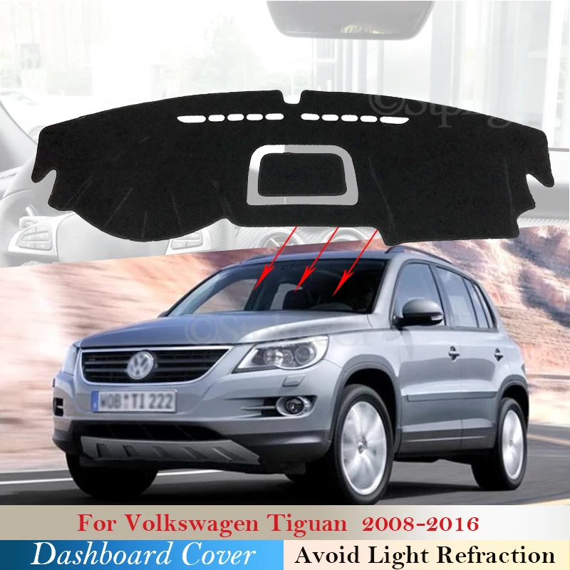 Защитный коврик для приборной панели Volkswagen VW Tiguan 2008 ~ 2016 MK1 автомобильные
