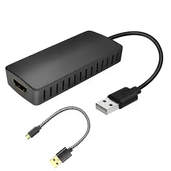 

Portable USB 4K 1080P HDMI Video Capture Card for PC Live Streaming Game Recording Hot