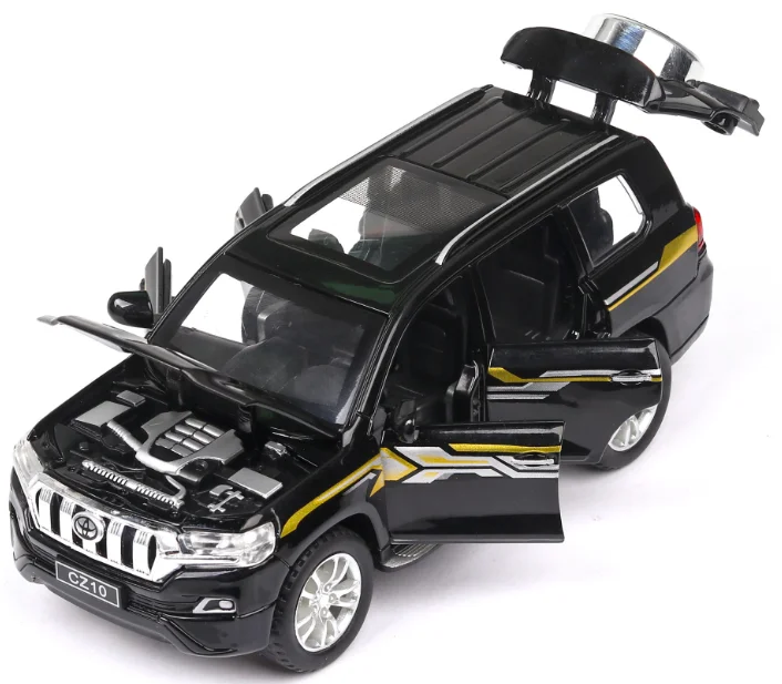 D 1:32 игрушечный автомобиль TOYOTA LAND CRUISER Prado Металлический Игрушечный Автомобиль литые игрушки модель автомобиля 6 дверей могут открываться игрушки для детей - Цвет: D