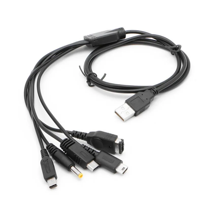 Зарядный USB кабель 5 в 1 зарядное устройство для нового 3DS XL NDSLite ndsi LL Wii U GBA PSP