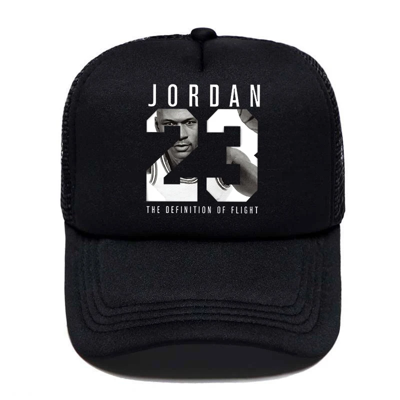 Бейсболка с принтом Jordan 23 для мужчин и женщин крутая летняя кепка сеткой