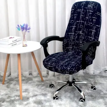 

Stretch Case for Swivel Chair Armchair Work Seat Soft Rotating Office Computer Chair Cover Spandex Covers for Chairs Universal