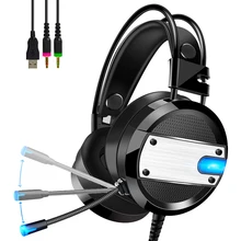 PS4 игровая гарнитура 4D стерео наушники с микрофоном интернет кафе видео игры наушники для нового Xbox One/ноутбука/ПК планшета геймера
