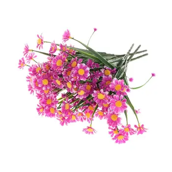 

Artificial Fake Flowers 4Pcs Daisy Faux Plastic Plants Indoor Outside Home Garden Wedding Home Décor 67JB