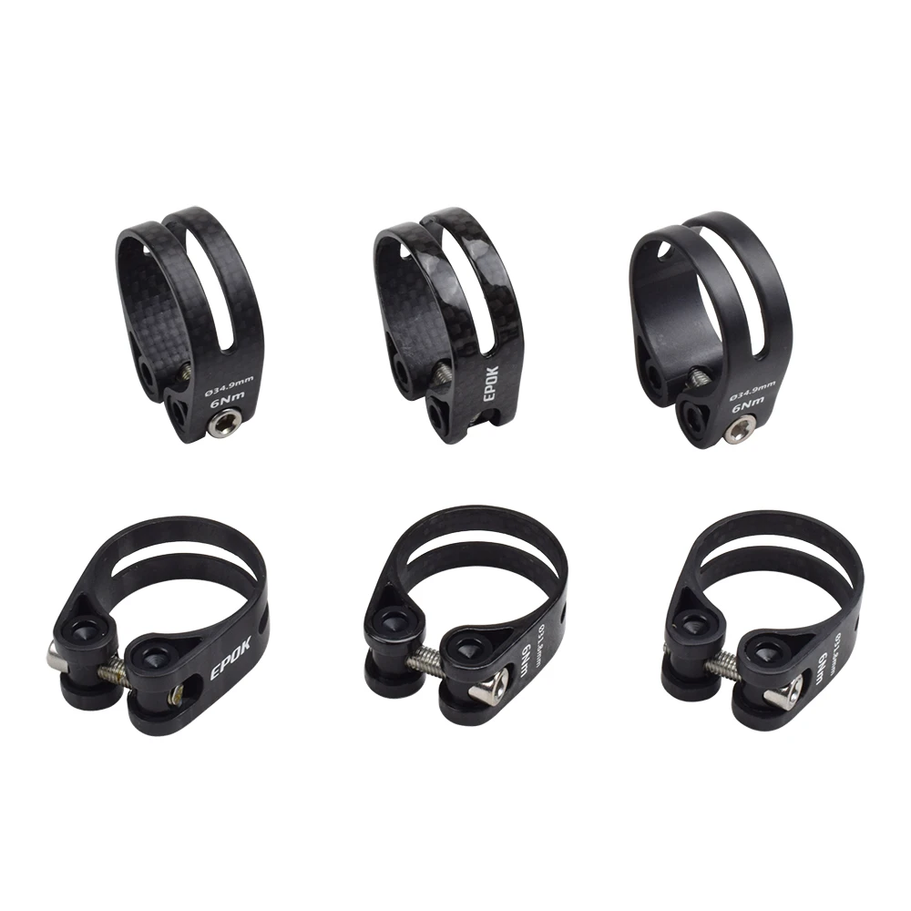14g Carbon Bike Seat Clamps Water Proof 3K UD Carbon Fiber Bicycle
