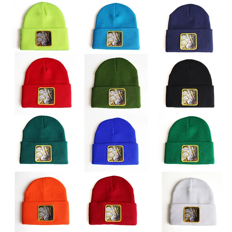 

Solid Knitted Warm Soft Trendy Hats Dragon Ball Simple Women Men Casual Caps Elegant All-match Knitting Hat Winter Warm Cap
