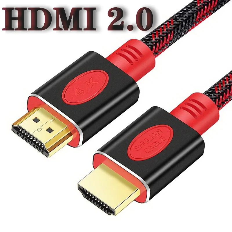 Shuliancable HDMI кабель 2 0 4K HDR 1 м 3 5 10 для разветвителя расширитель адаптер ноутбука тв LCD