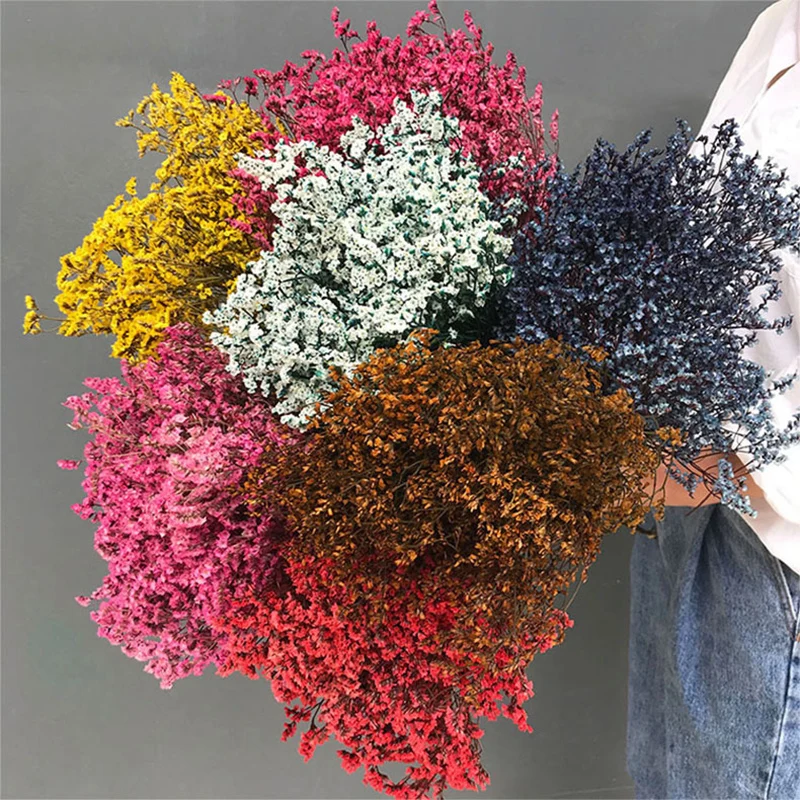 Natural Dried Flowers Preserved Flower Bouquet Red Rose Pink Crystal Grass  Home Wedding Mariage Decoration Home Room Decor - Artificial Flowers -  AliExpress