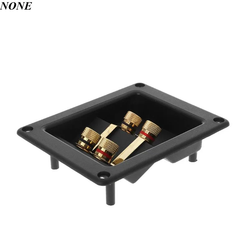 Parts Express Bi-Amp Speaker Terminal Cup Gold Binding Post Banana Jack