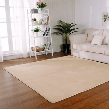 

High Quality Pure Color Coral Velvet Carpet Bedside Blanket Pad Tatami Full Spread Rugs Outdoor Prayer Parlor Home Floor Mat