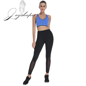 

Joyshaper 2020 Fitness Leggings With Pockets Slim High Waist Elasticity Legging Mesh Woman Sexy Gym Pants Plus Size Lose Weight