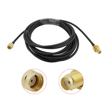 

1Pcs RG58 Coaxial Cable RP SMA Male Plug to SMA Female Jack Extension Cables Pigtail Antenna Wire Connector 3m 5m 8m 10m 12m 15m