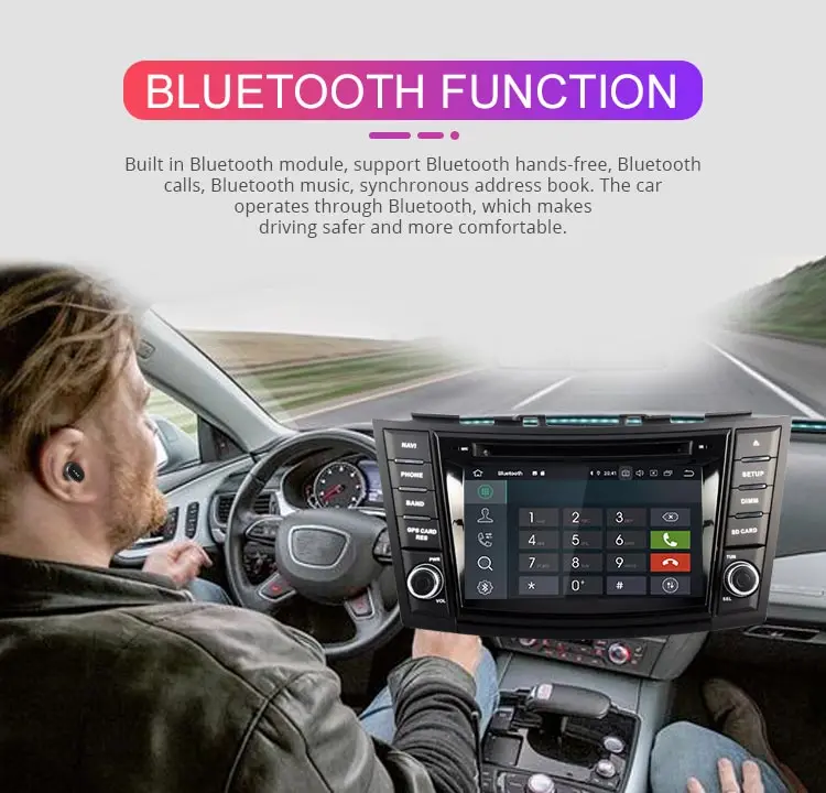 Cheap Besina Android 9.0 Car DVD Player For SUZUKI SWIFT 2011 2012 2013-2015 Multimedia GPS Navigation WIFI 2 Din Car Radio 64G Stereo 9