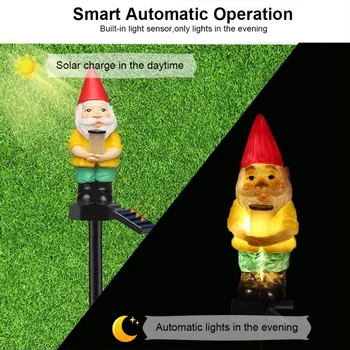 

LED Light Solar Garden Stake Light Santa Claus Waterproof Solar Light For Christmas Garden Backyard Patio Lawn Home Decor