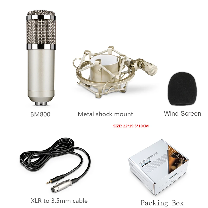 Конденсатор My Mic BM800 для трансляции|Микрофоны| |