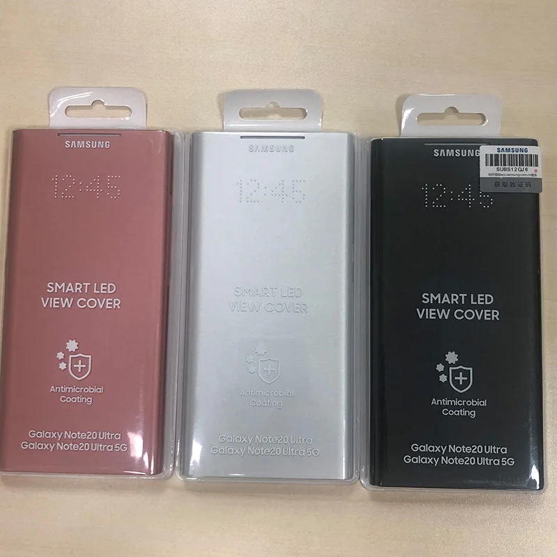 US $51.55 Samsung Original Smart LED View Case For Samsung Galaxy Note20 Note 20 Ultra Note 20 5G Note 20 Ultra 5G LED Wallet Flip Cover