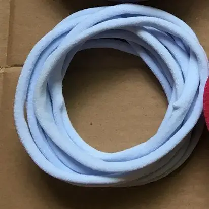 Sky blue 10 шт./партия, супер мягкие тонкие нейлоновые повязки на голову, не оставляйте следов, обтягивающие повязки на голову для DIY аксессуаров для волос - Цвет: Sky blue