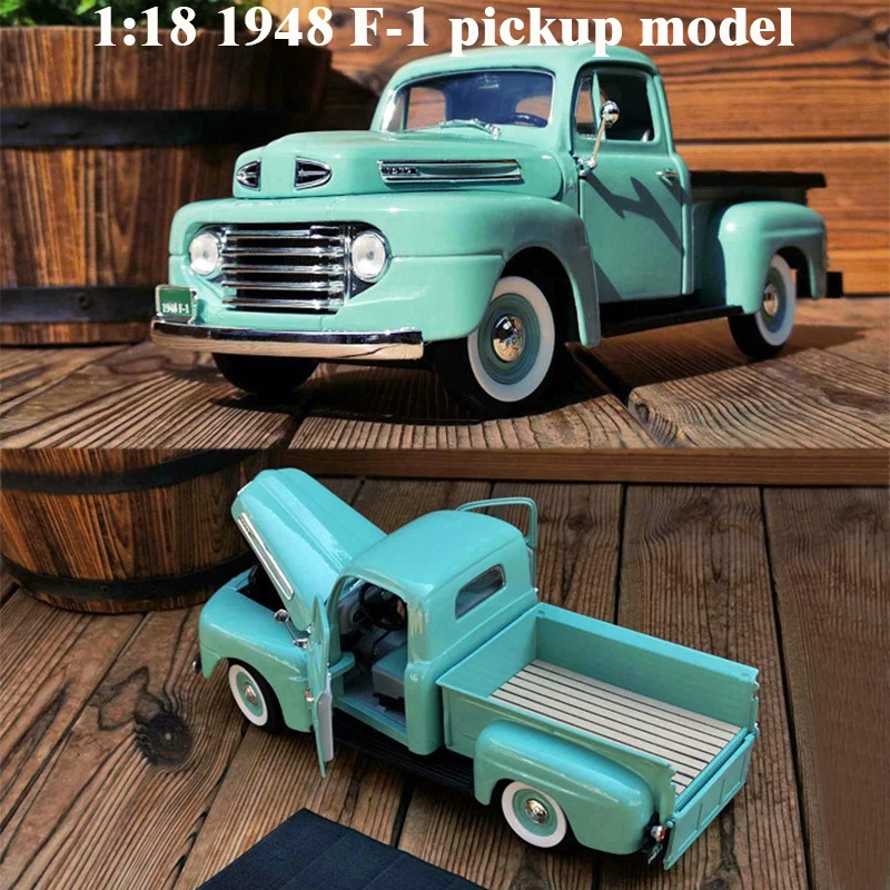 

fine 1:18 1948 F-1 pickup model Door opening Alloy collection model