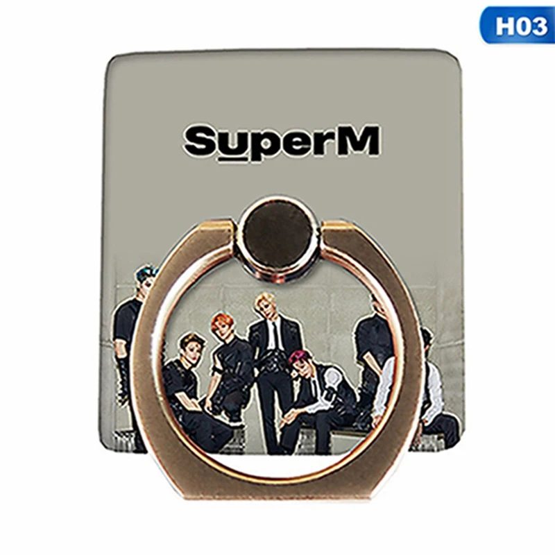 03 Kpop SuperM альбом "Jopping" Серия Автомобильный держатель для телефона кольцо Пряжка мобильный чехол для телефона кронштейн смартфон и кольцо планшета держатель - Цвет: 03