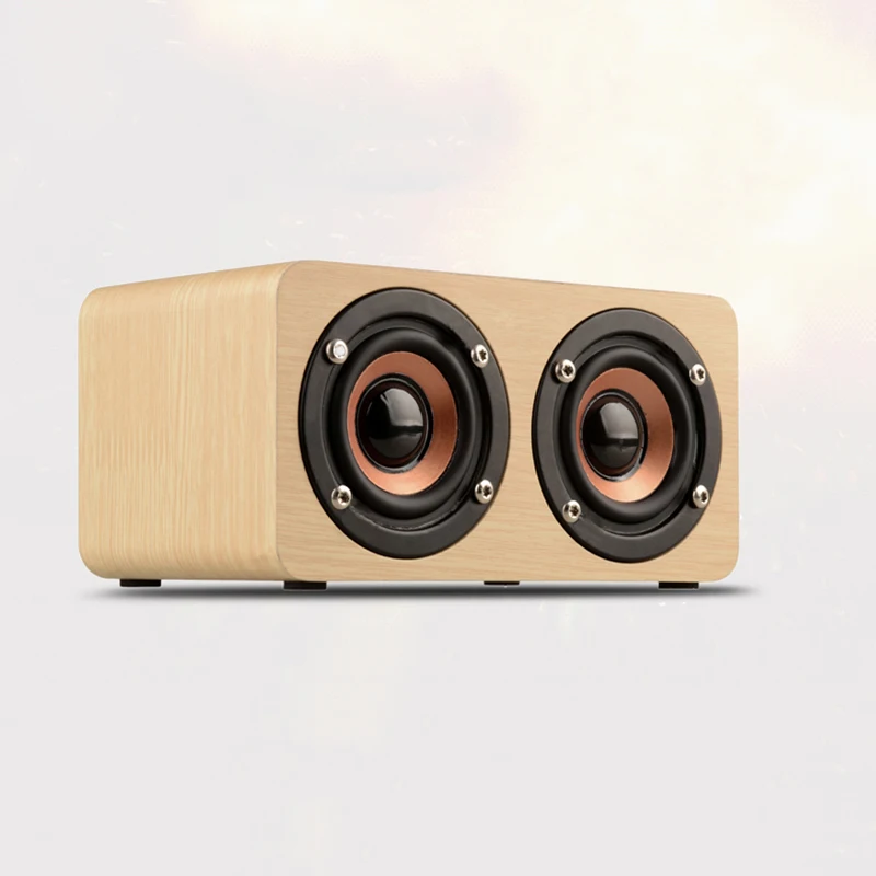 Abkt-ретро деревянный Bluetooth динамик HIFI беспроводной двойной громкий динамик s 3D объемный динамик