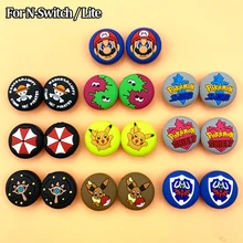 Силиконовые аналоговые ручки для большого пальца, 2 шт., колпачки s для переключателя kingd NS JoyCon, Джойстики для контроллера, крышка для Lite mini Joy Con, крышка