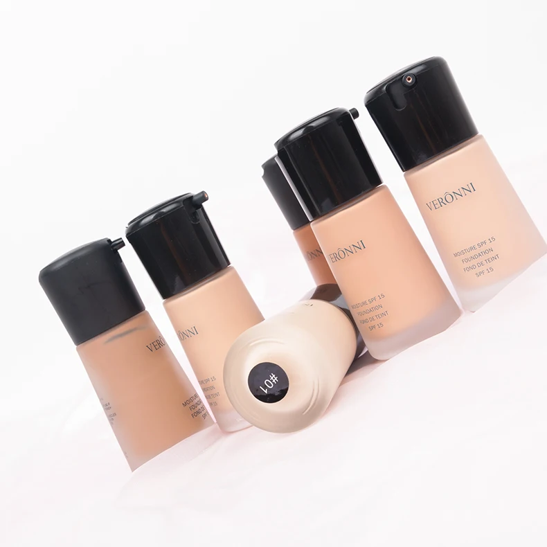 VERONNI отбеливающий натуральный Pro Nude Face Foundation Prime beauty увлажняющее средство для макияжа жидкое полное покрытие Корректирующее средство для лица базовый крем