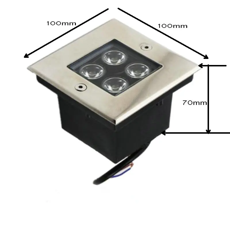 Conduziu a Luz Subterrânea ao ar Livre à Prova Água Ip68 Inground Jardim Caminho Chão Enterrado Quintal Ponto Paisagem Iluminação 1 Pçs 4 w Dip68 2 Cheap Lâmpadas subterrâneas