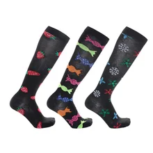 Brothock спортивные медицинские обтягивающие чулки давление бег марафон икры эластичные дышащие предотвращают варикозные вены носки