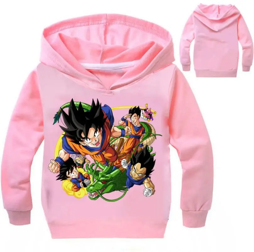 Детская футболка для мальчиков Драконий жемчуг, Z Goku, толстовки с длинными рукавами и свитшоты, одежда, пальто футболка для детей, одежда для мальчиков и девочек - Цвет: picture color