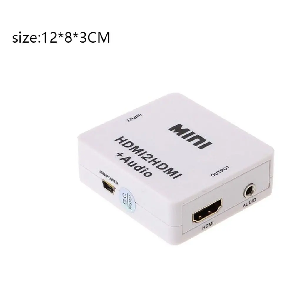 Портативный размер 3,5 мм HDMI/HDMI+ аудио конвертер сплиттер цифро-аналоговый адаптер переходник USB для HDTV