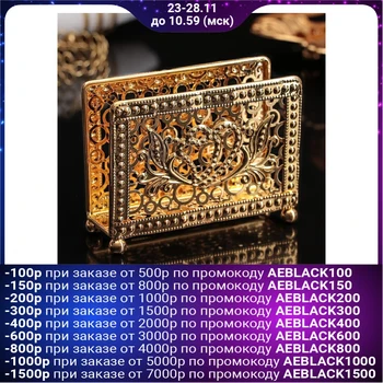 

Decorative napkin holder "Hearts", gold color