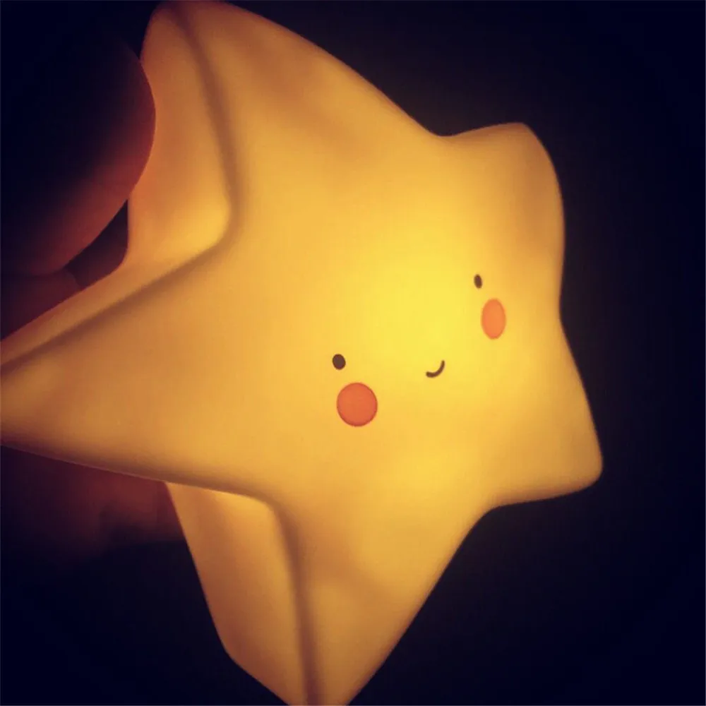 Led Night Lamp Baby Children's Room Decoration Bed LED Toy Bedroom Decoration Star Shape Light Baby LED Children's Night Light