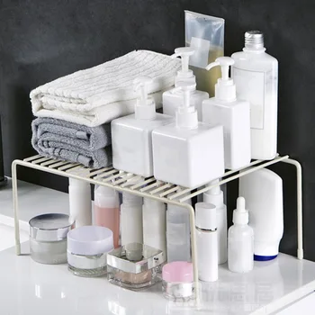 

Retractable Shelf Stackable Rack Organizer Iron Storage Rack Wrought Iron Telescopic Rack For Cabinets Cabinet dish rack