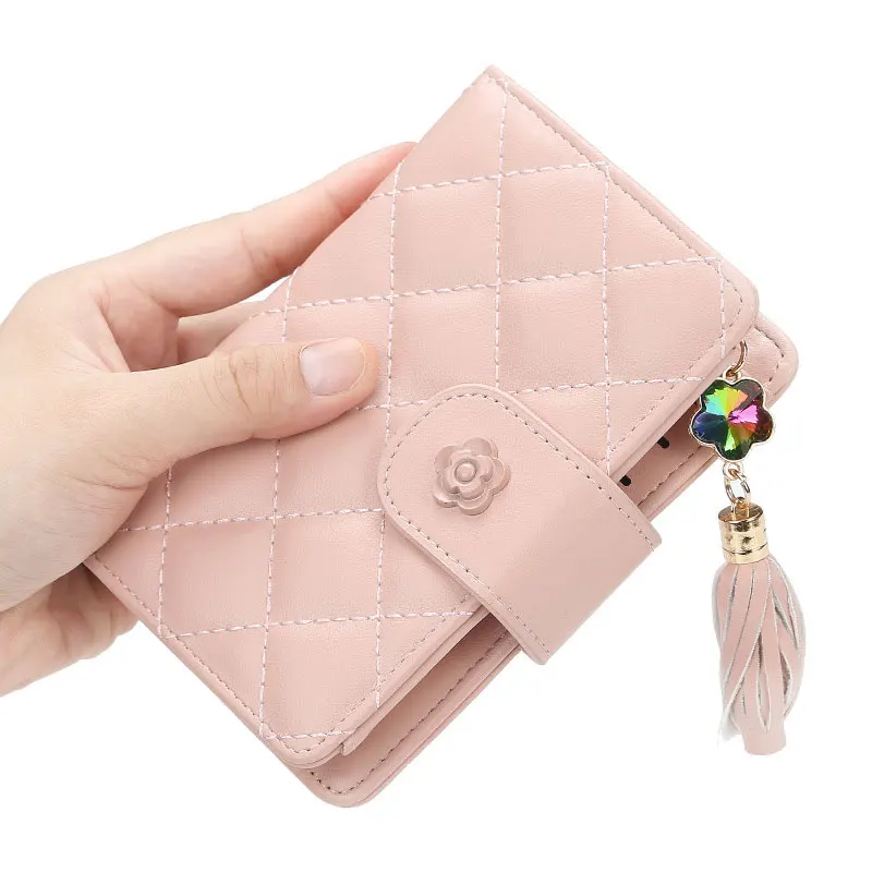 

Women's Wallet Fashion Small Wallet Cute Wallet PU Leather Tassels Zipper Wallet Coin Purse Wallet Women Girl Purse New 2020