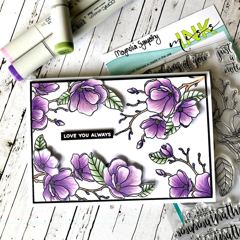 

JCarter Metal Cutting Dies and Rubber Stamps Sympathy Flowers for Scrapbooking Craft Die Cut Stencil Card Make Album Sheet 2019