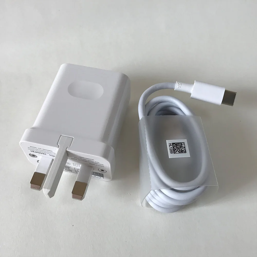UK Charger and Cable huawei Supercharge mate 9 10 20 P10 Plus P20 Pro Honor 20 V20 быстрое супер зарядное устройство 4.5V5A type-C USB 3,0 type C кабель - Тип штекера: UK Charger and Cable
