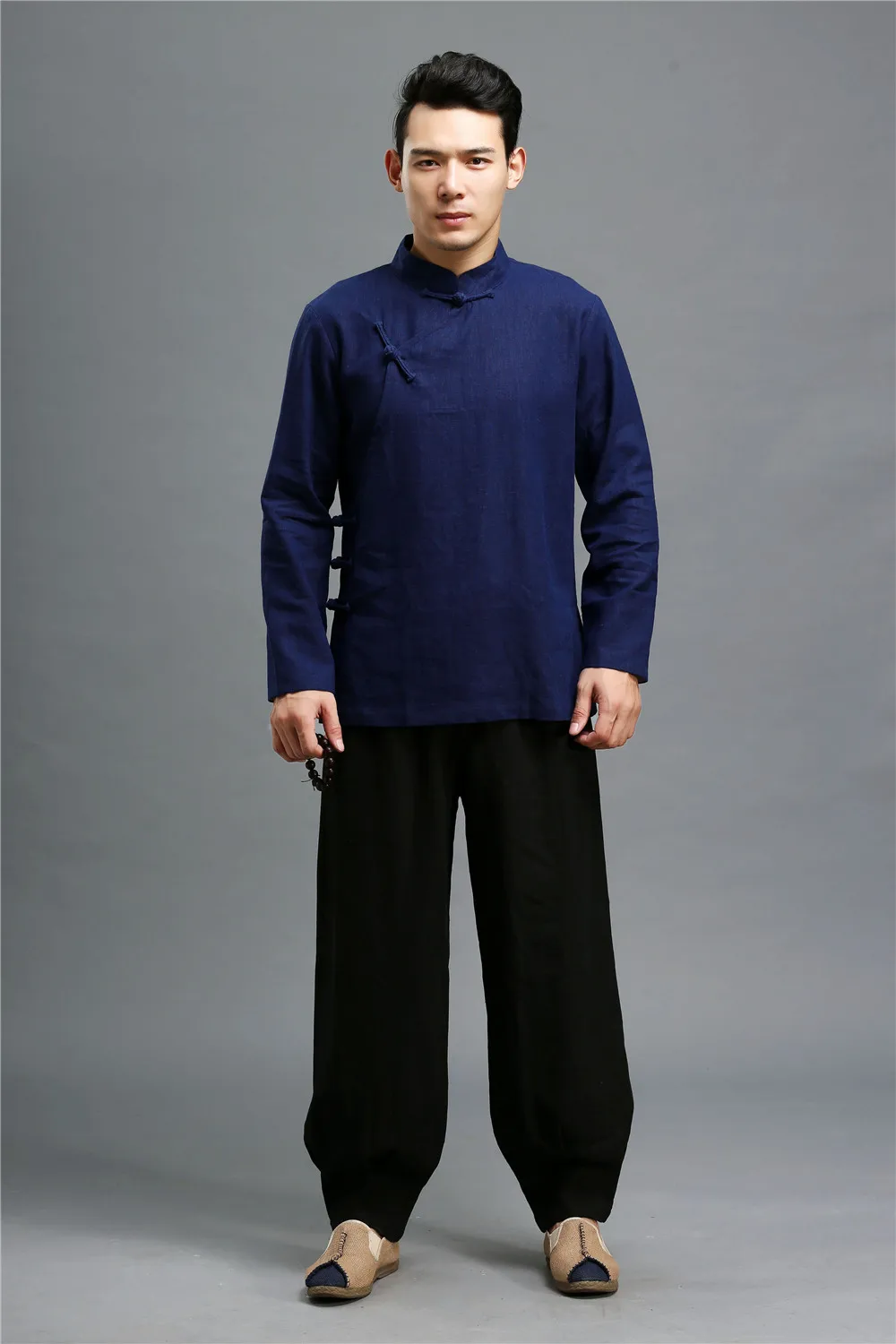 Ma Fan Spring And Summer New Style Chinese-style Men'S Wear Trousers Comfortable Elastic Pants MEN'S Casual Pants