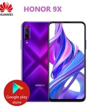 Honor 9X мобильный телефон Kirin 810 Android 9,0 6,5 дюймов ips 2340X1080 4/6 Гб ram 64 Гб rom камера с подъемной камерой Мп+ МП