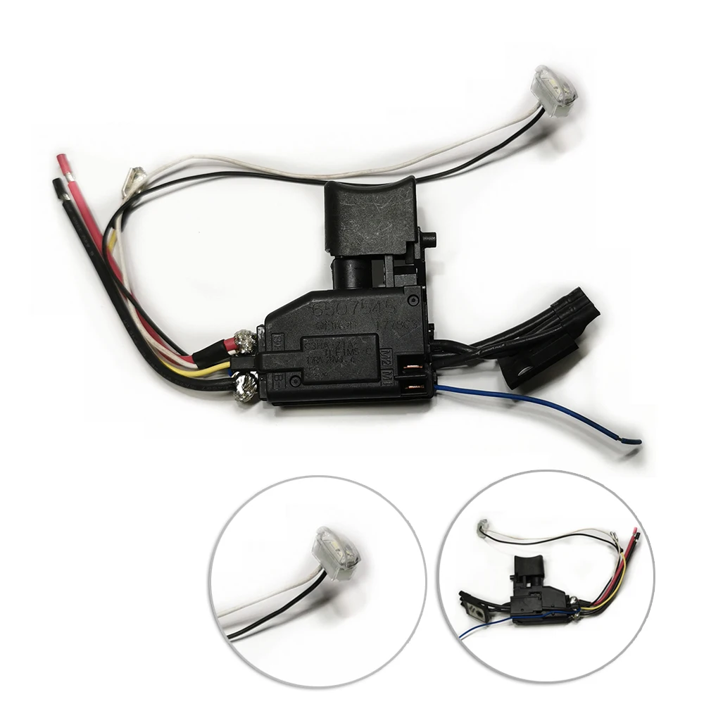 Переключатель триггера 6507545 650754-5 Замена для шуруповерта Makita Dhp482 Ddf482 изготовлен из высококачественного материала