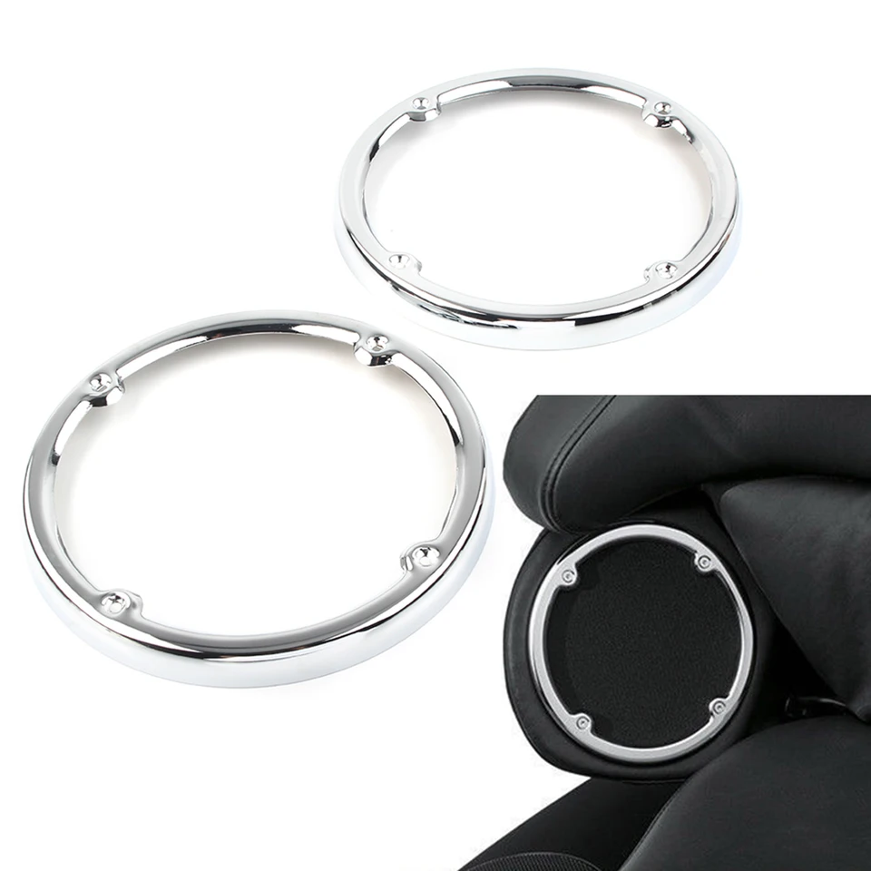 BID4ZE Grilles De Haut-parleur Avant En ABS à 5 Trous Pour Harley Touring Electra Street Tri Glide Ultra Limited 2014-2022, Chromé