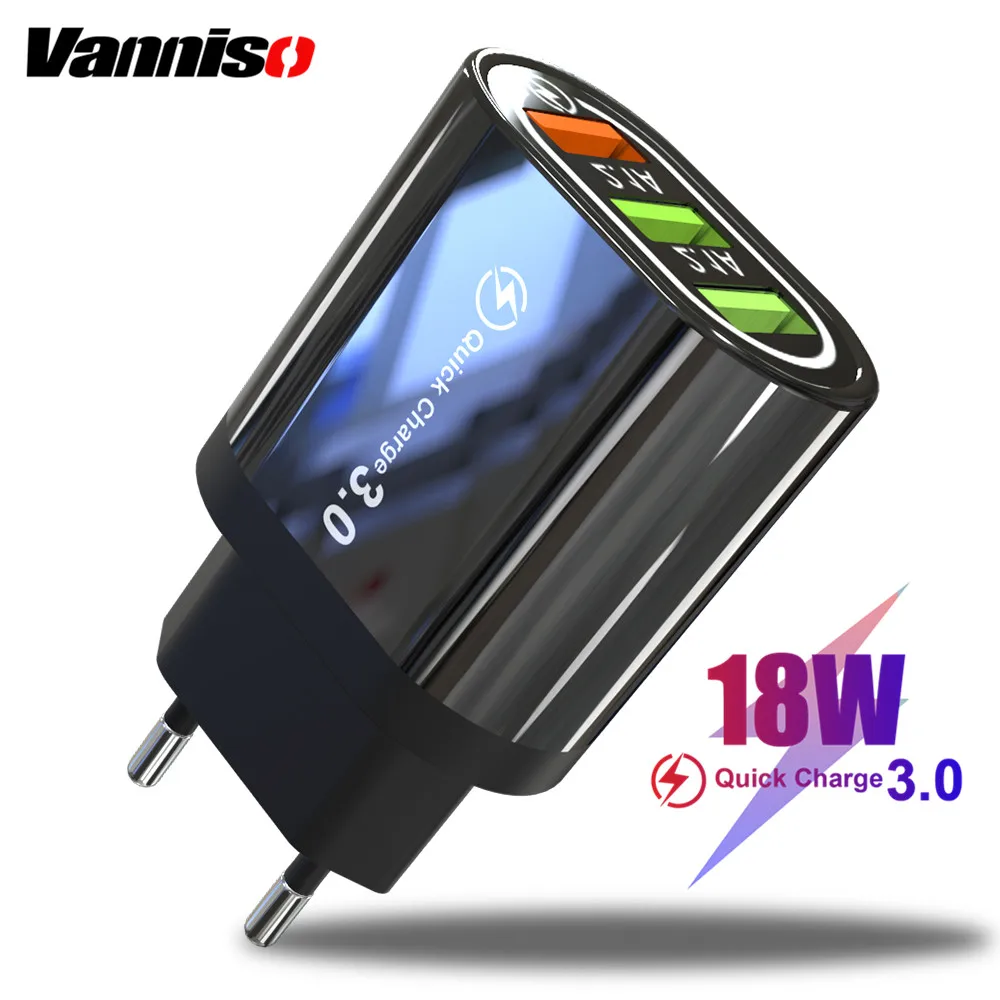 

Vanniso 3 USB Charger 5V 3.1A Max Fast Charging Wall Chargers For iPhone X iPad Samsung Xiaomi Adapter Mobile Phone USB Charger
