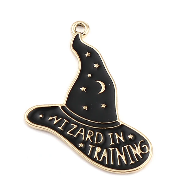 Charm-HALLOWEEN WITCH HAT-17x17mm Enamel Plated