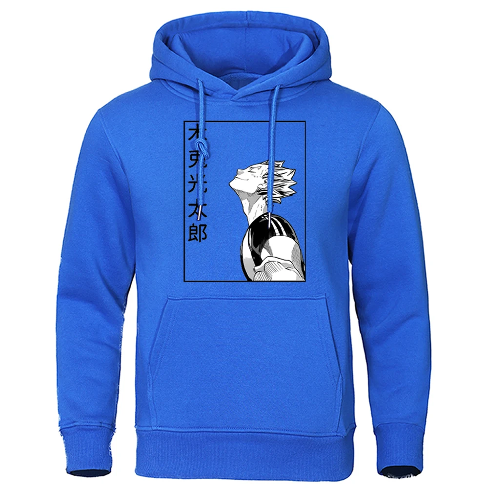 Худи Haikyuu с принтом мужские толстовки пуловер японским мультяшным рисунком