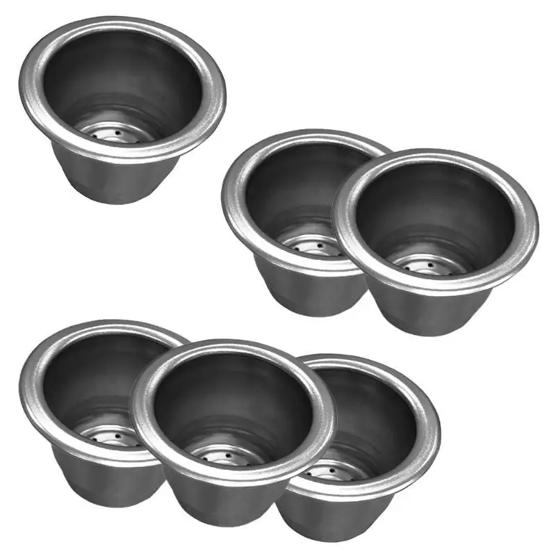 

Refill Reusable Coffee Capsule Cups Strainer Coffee Pod Filters for Nespresso Necessary Household Coffee Making Supplies