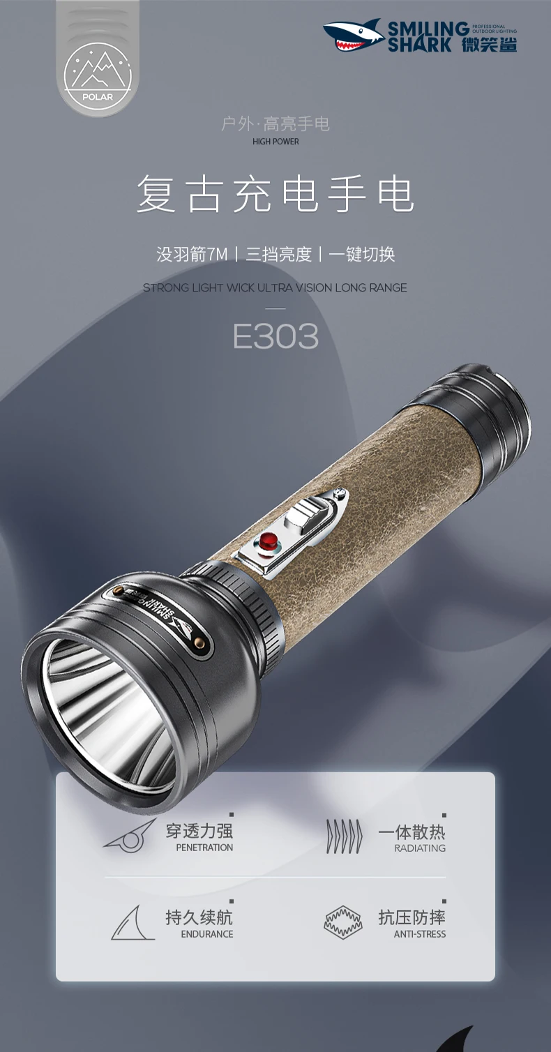 Lanterna ao ar Livre do Vintage Recarregável de Acampamento Poderoso Lâmpada Alta Potência Canister Trabalho Tocha Tazer Luzes Poderosas Aa50sd Led 1 High Quality Luzes e Iluminação